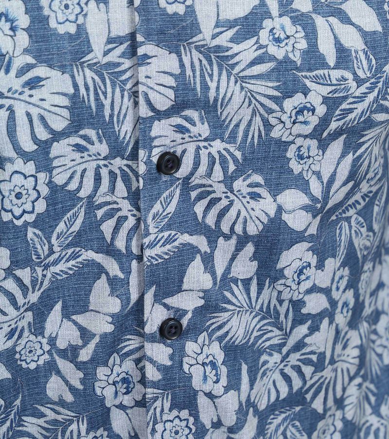 DESOTO Hemd Denim Blumen Blau - Größe XL günstig online kaufen