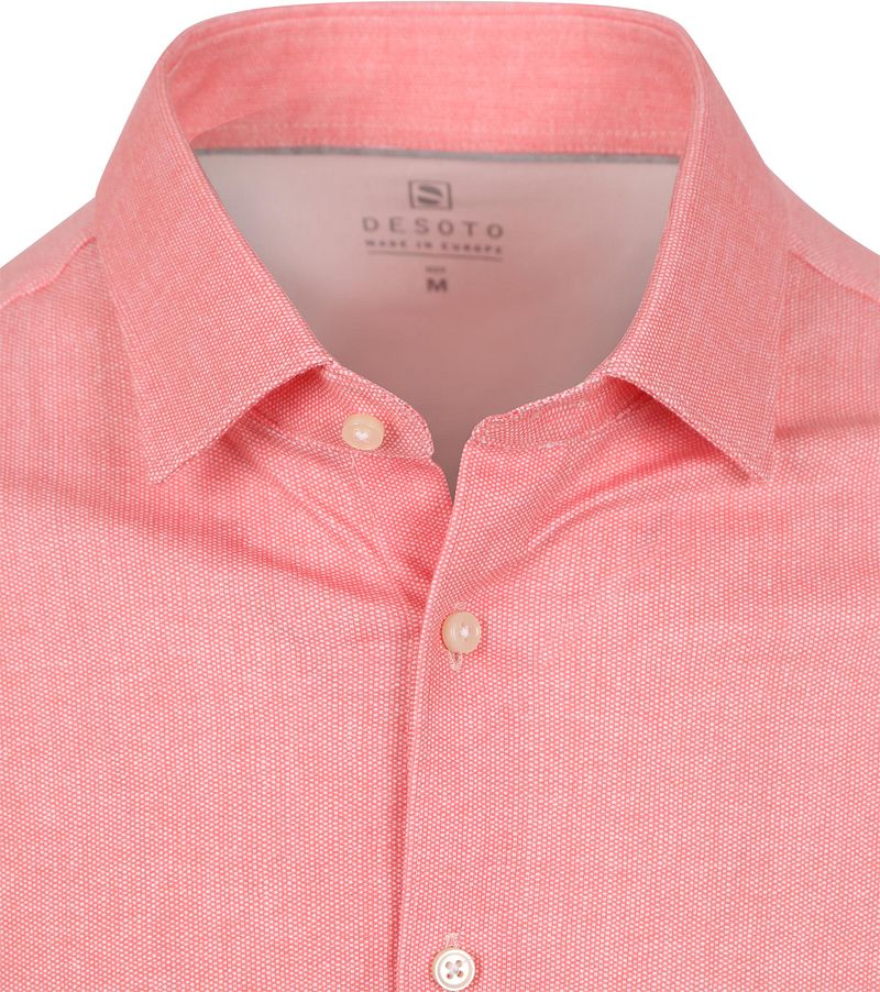 Desoto Short Sleeve Jersey Overhemd Coral