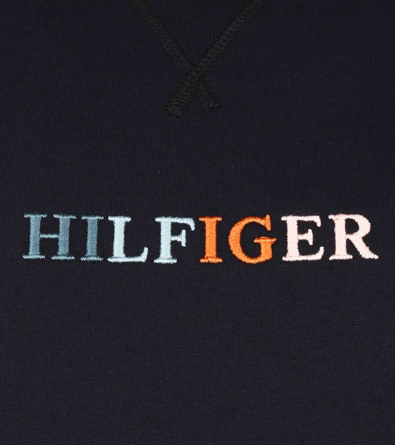 Tommy Hilfiger T-shirt Logo Blau Navy - Größe S günstig online kaufen