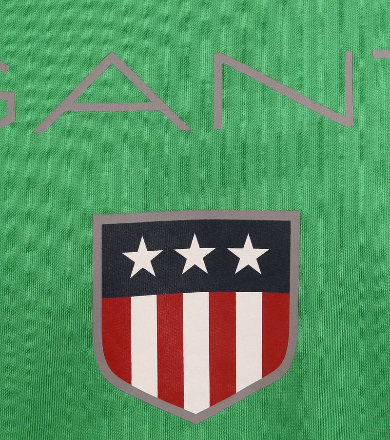 Gant T-shirt Shield Logo Grün - Größe XL günstig online kaufen