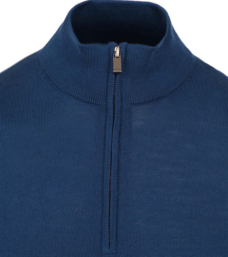 Suitable Merino Half Zip Pullover Indigoblau - Größe S günstig online kaufen