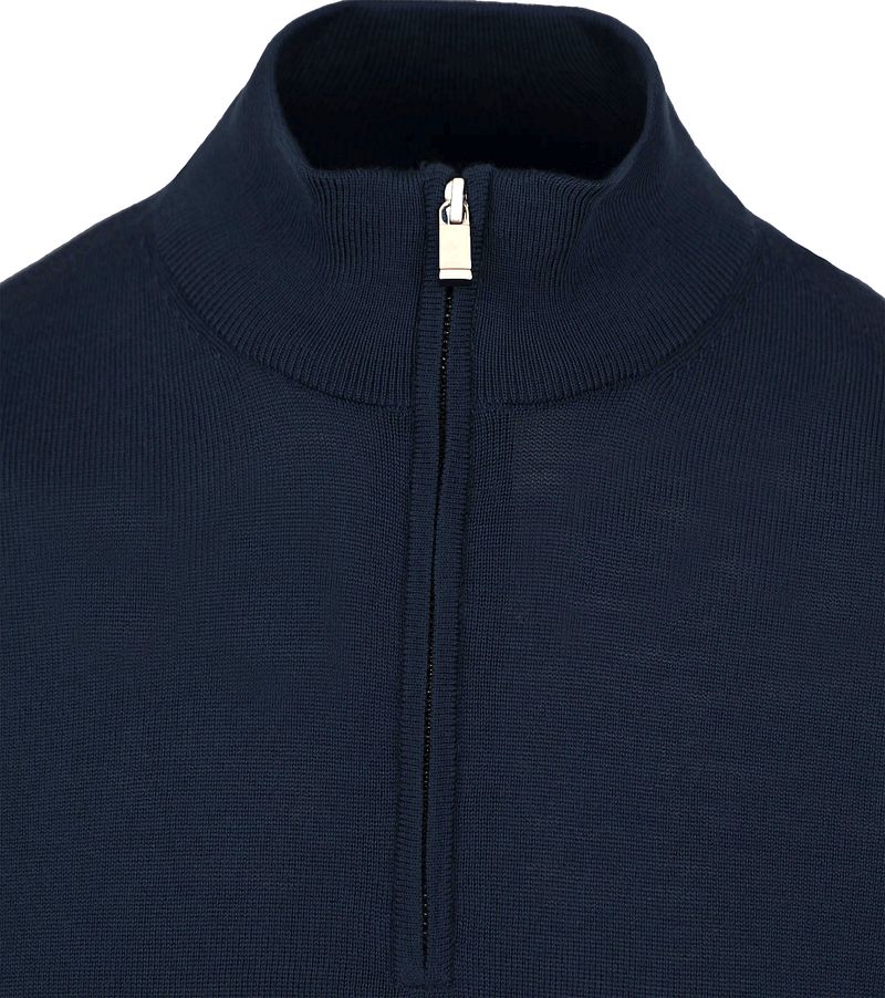 Suitable Merino Half Zip Pullover Navy - Größe 3XL günstig online kaufen