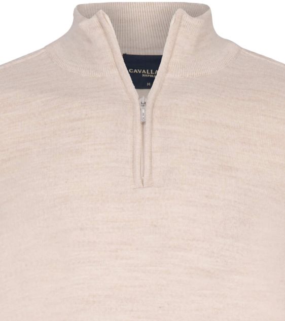 Cavallaro Palio Half Zip Pullover Wool Blend Ecru - Größe XXL günstig online kaufen