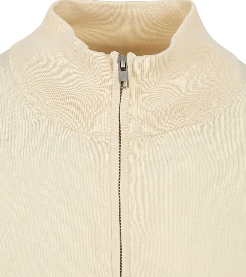 Profuomo Half Zip Pullover Luxury Ecru - Größe L günstig online kaufen