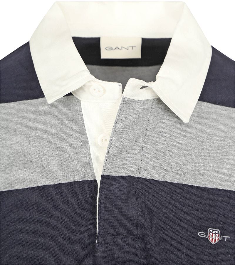 Gant Rugbyshirt "REG SHIELD BARSTRIPE HEAVY RUGGER", mit Logostickerei auf günstig online kaufen