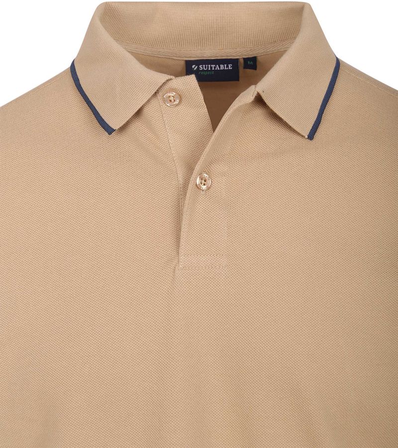 Suitable Respect Poloshirt Tip Ferry Beige - Größe L günstig online kaufen