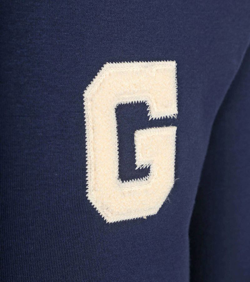 Gant Sweater Teddy Logo Navy - Größe XXL günstig online kaufen