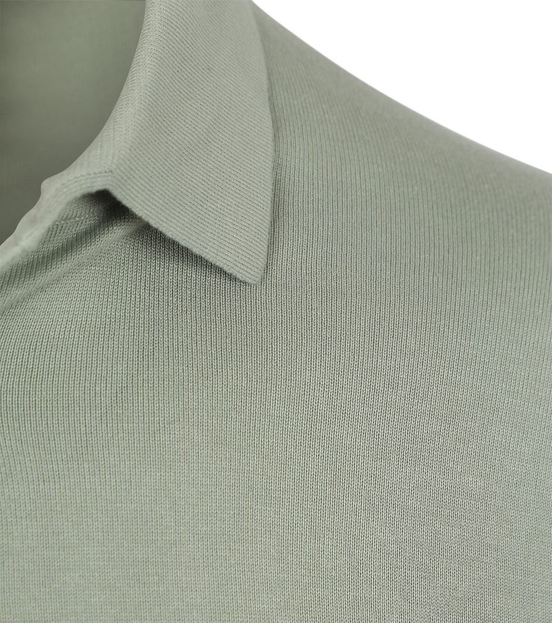 Suitable Compact Cotton Poloshirt Hellgrün - Größe XL günstig online kaufen