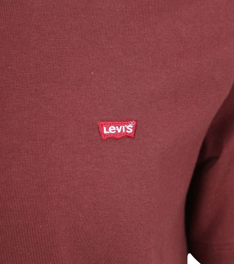 Levi's T-Shirt Original Bordeaux - Größe S günstig online kaufen