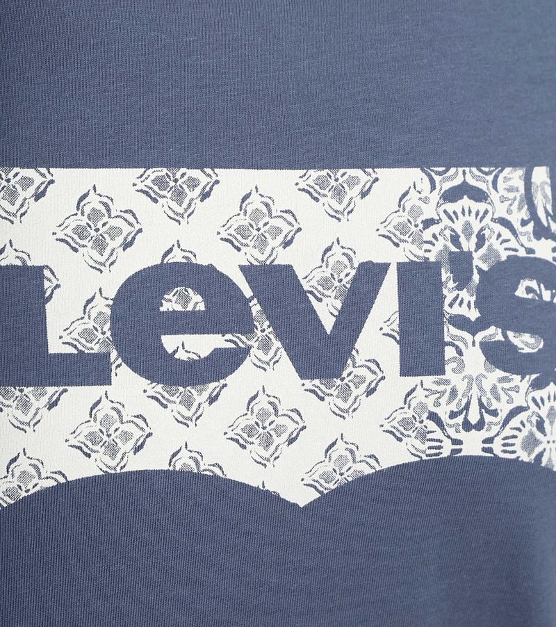 Levi's T-Shirt Graphic Logo Bandana Indigo - Größe L günstig online kaufen