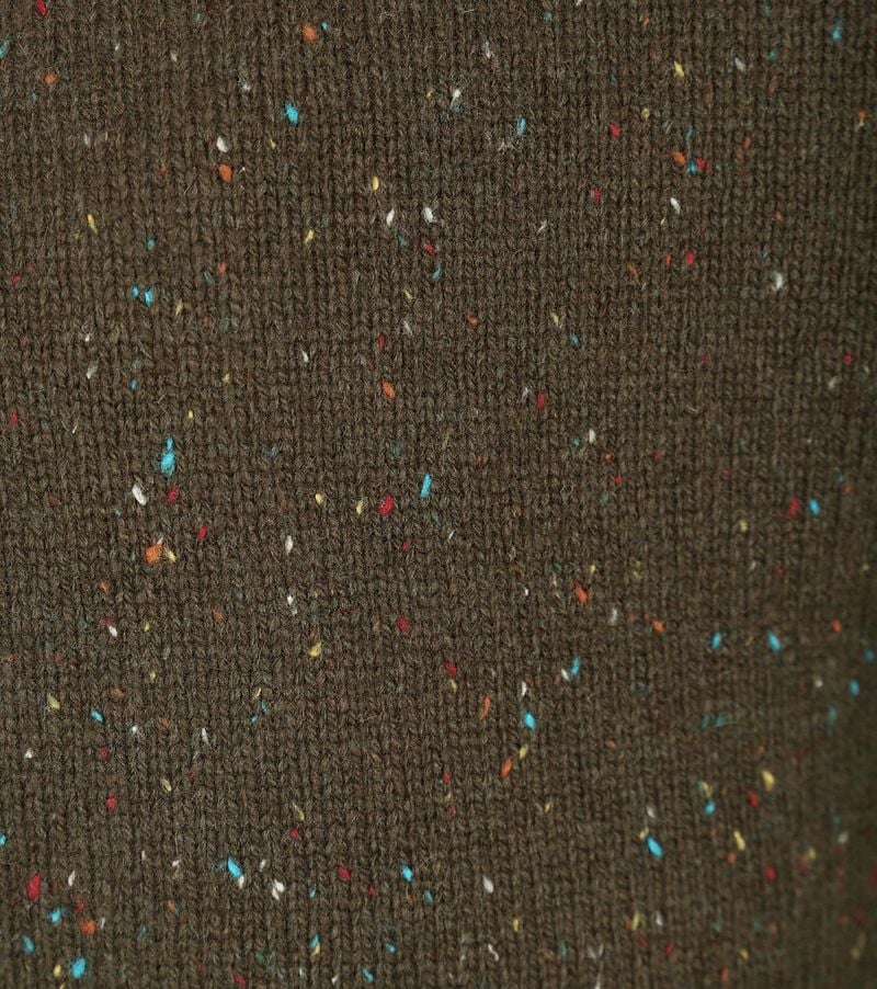 Anerkjendt Lammwolle Pullover Grün Melange - Größe XL günstig online kaufen