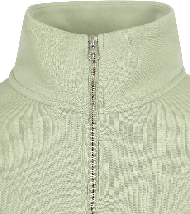 Gant Half Zip Pullover Logo Hellgrün - Größe XXL günstig online kaufen