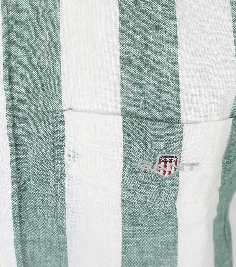 Gant Overhemd Streep Bold Linnen Groen