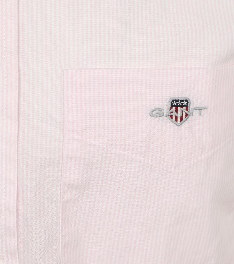 Gant Poplin Banker Overhemd Streep Lichtroze