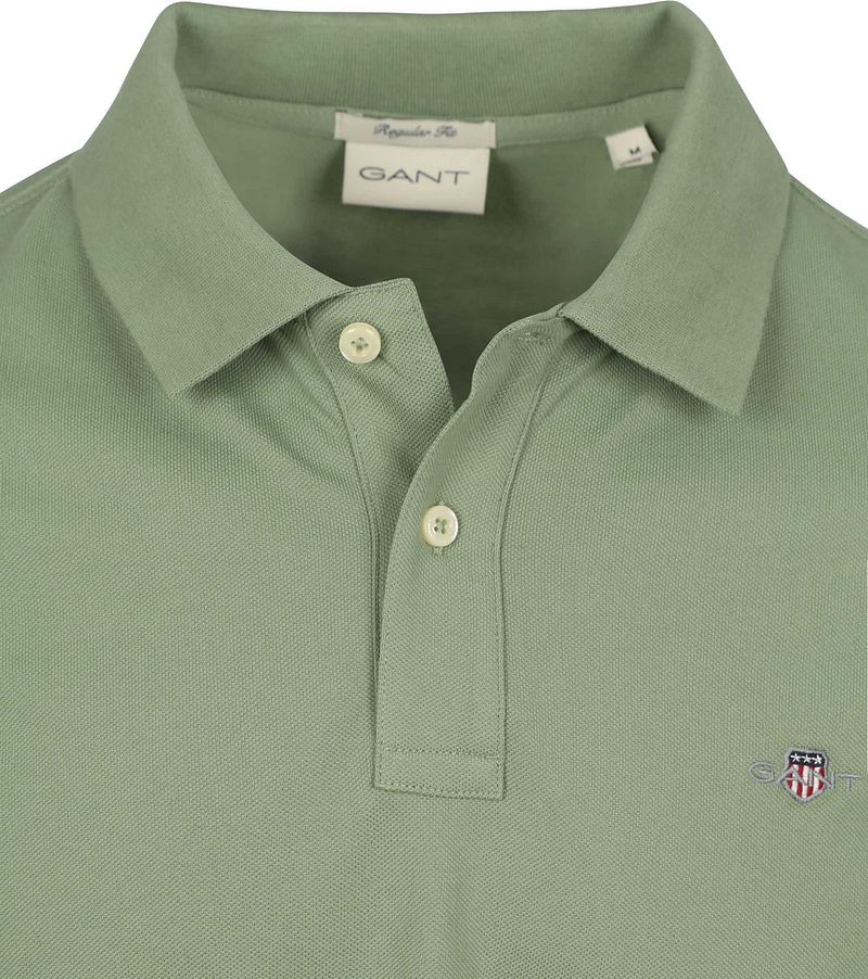 Gant Shield Piqué Poloshirt Groen