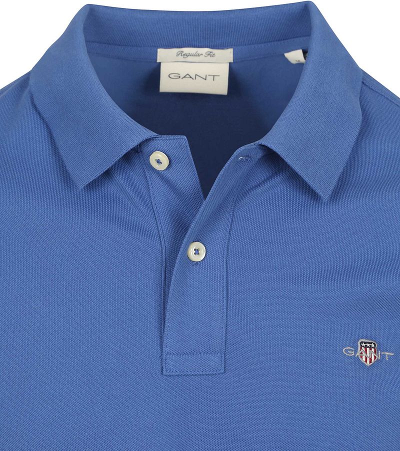 Gant Shield Piqué Poloshirt Kobaltblauw