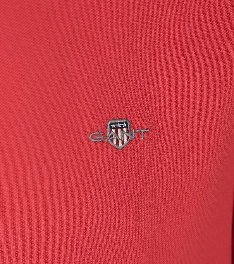 Gant Shield Regular Piqué Poloshirt Rood
