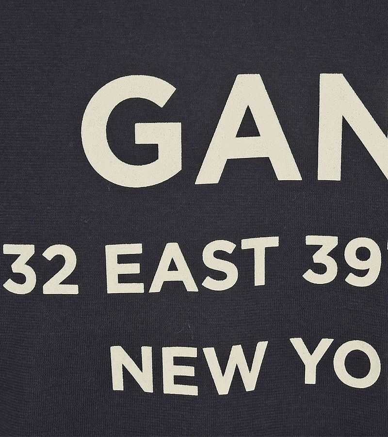 Gant T-shirt Graphic Logo Navy
