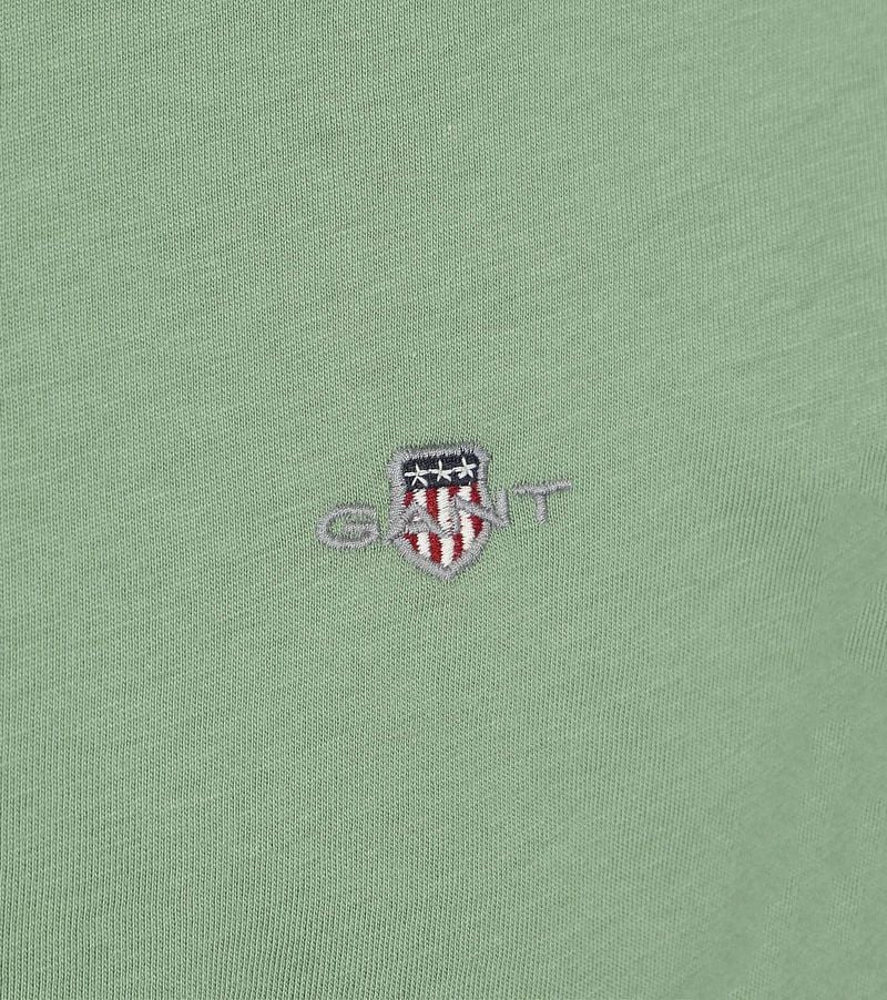 Gant T-shirt Shield Logo Grün - Größe M günstig online kaufen