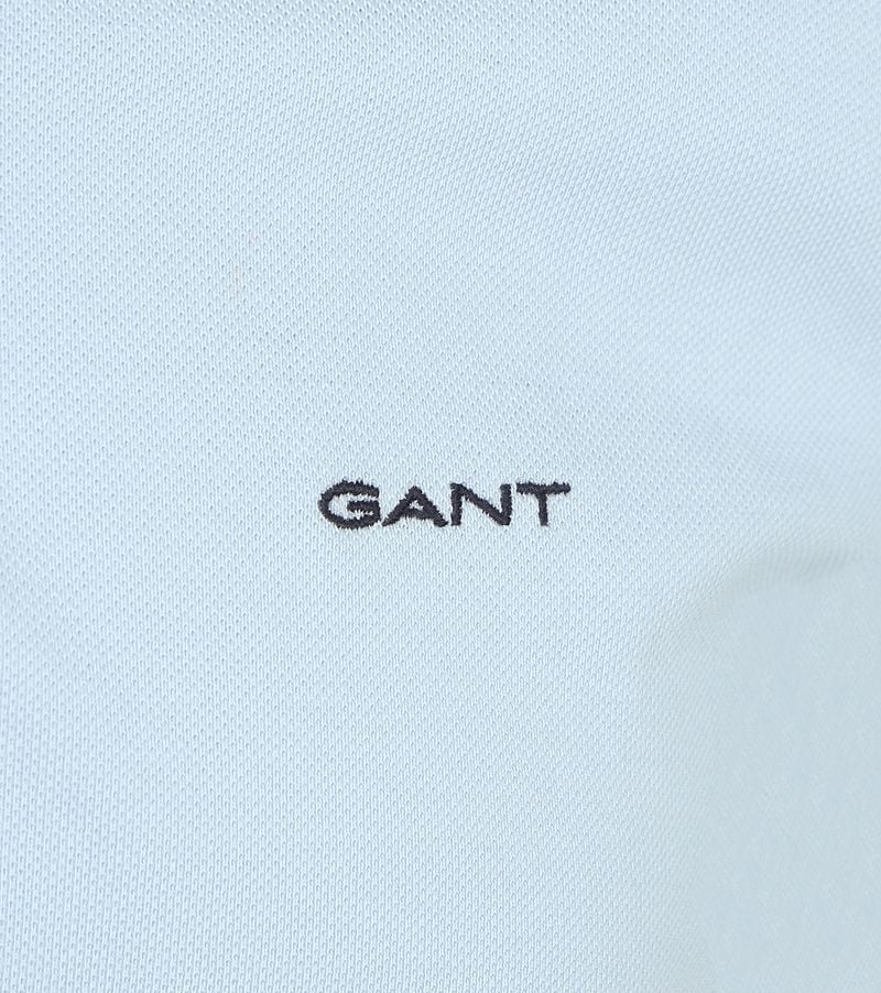 Gant Tipping Piqué Poloshirt Hellblau - Größe 3XL günstig online kaufen