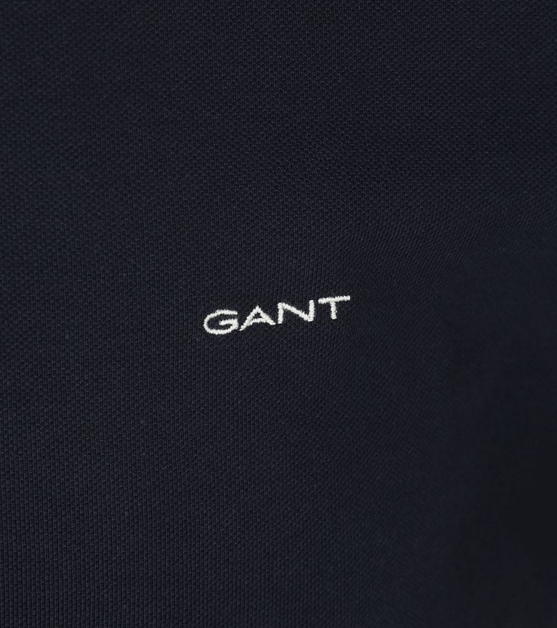 Gant Tipping Piqué Poloshirt Navy - Größe 3XL günstig online kaufen