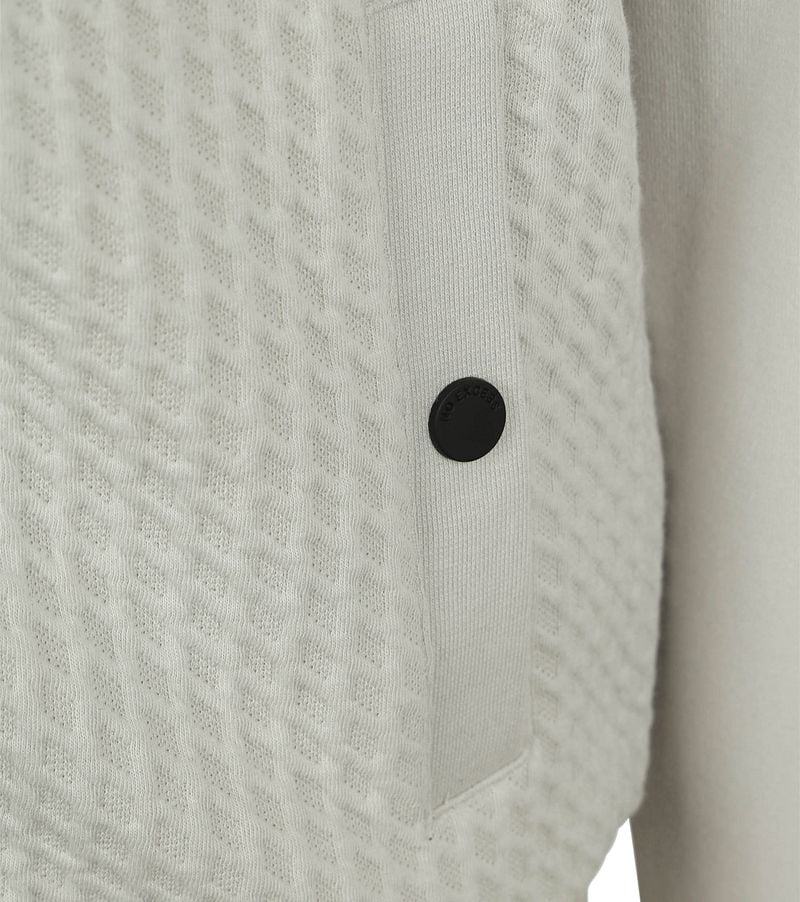 No Excess-Strickjacke Zipper Jacquard Chalk - Größe XL günstig online kaufen