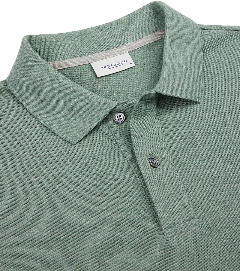 Profuomo Piqué Poloshirt Grün - Größe L günstig online kaufen