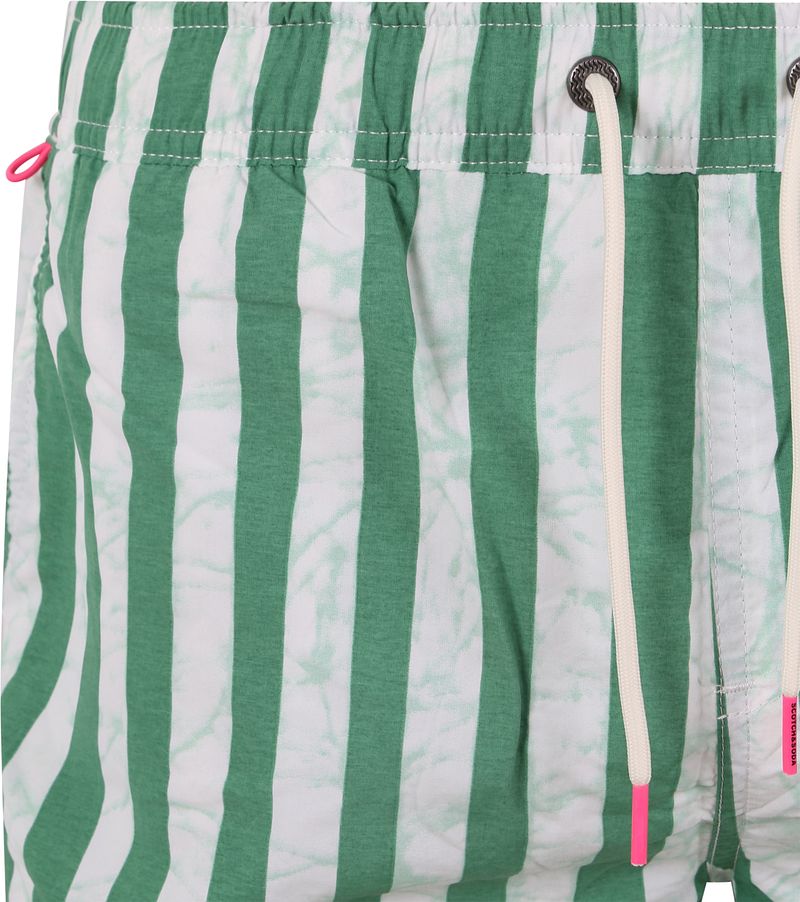 Scotch & Soda Badeshorts Streifen Grün - Größe L günstig online kaufen