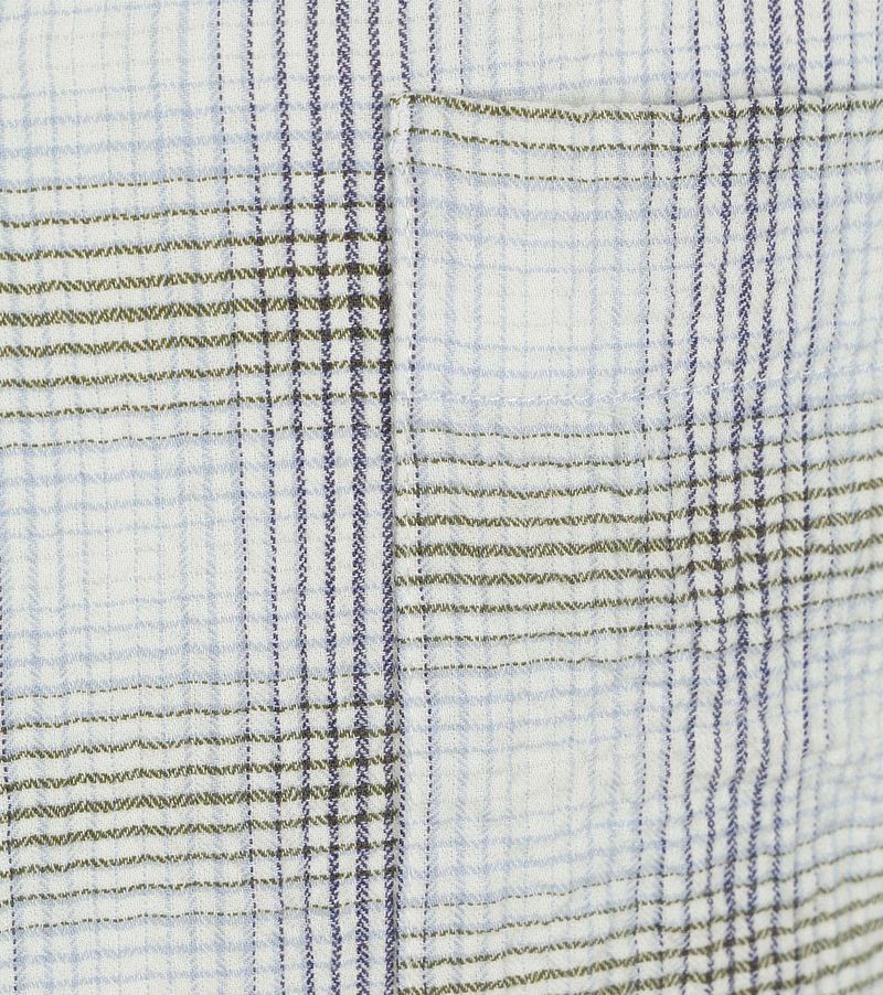 Scotch and Soda Shortsleeve Hemd Seersucker Karos Multicolor - Größe XL günstig online kaufen