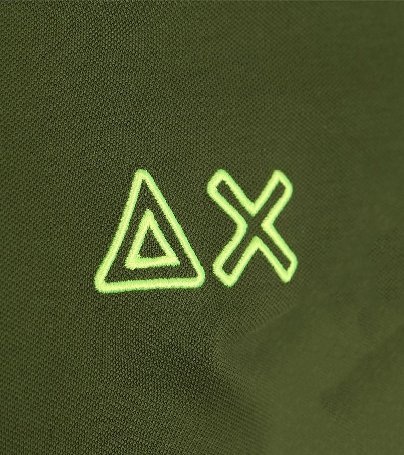 Sun68 Poloshirt Logo Fluo Army Grün - Größe XXL günstig online kaufen