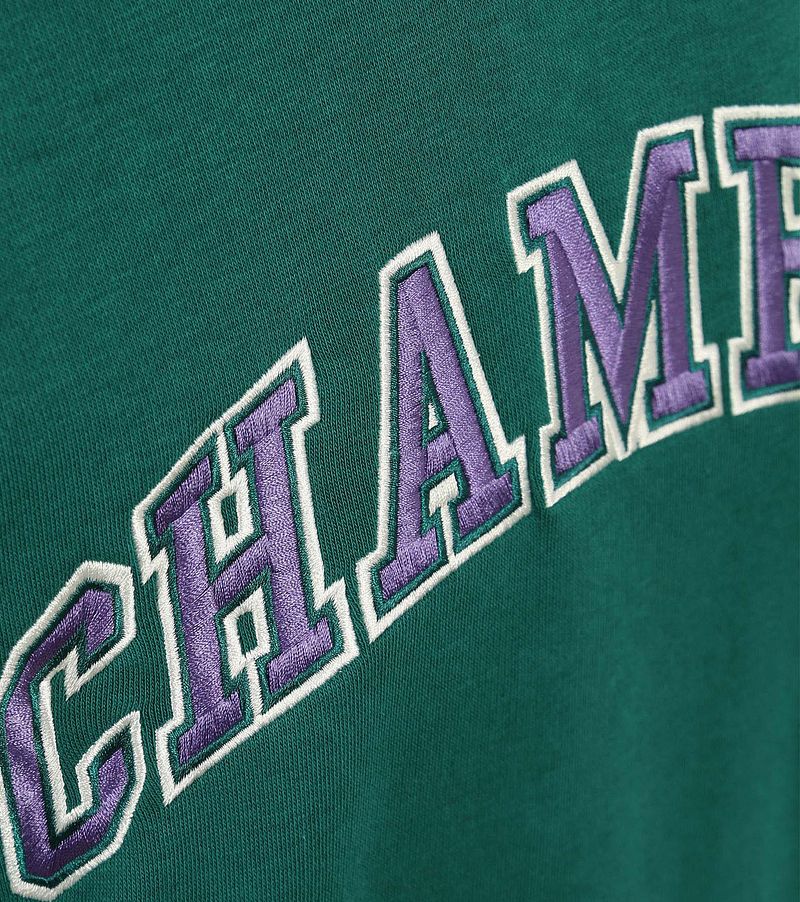 Champion Hoodie mit Logo Dunkelgrün - Größe M günstig online kaufen