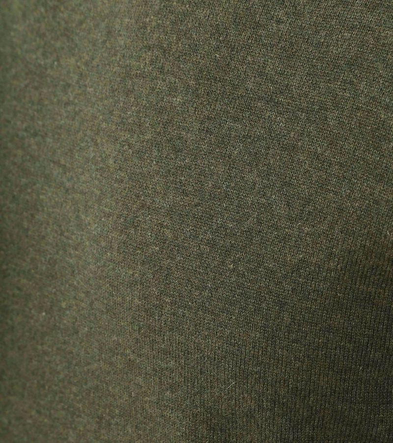 Steppin' Out Pullover V-Ausschnitt Merinowolle Olivgrün - Größe M günstig online kaufen
