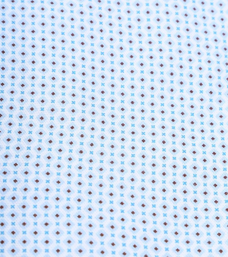 Suitable Hemd Druck Hellblau - Größe 38 günstig online kaufen