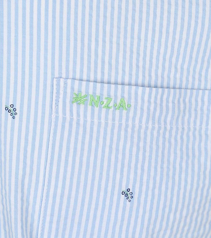 NZA Hemd Julius Print Blau - Größe L günstig online kaufen
