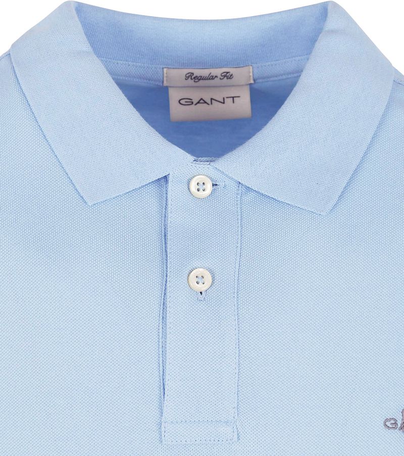 Gant Shield Piqué Poloshirt Fresh Blue - Größe 4XL günstig online kaufen