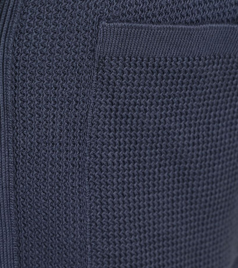 KnowledgeCotton Apparel Knitted Top Donkerblauw