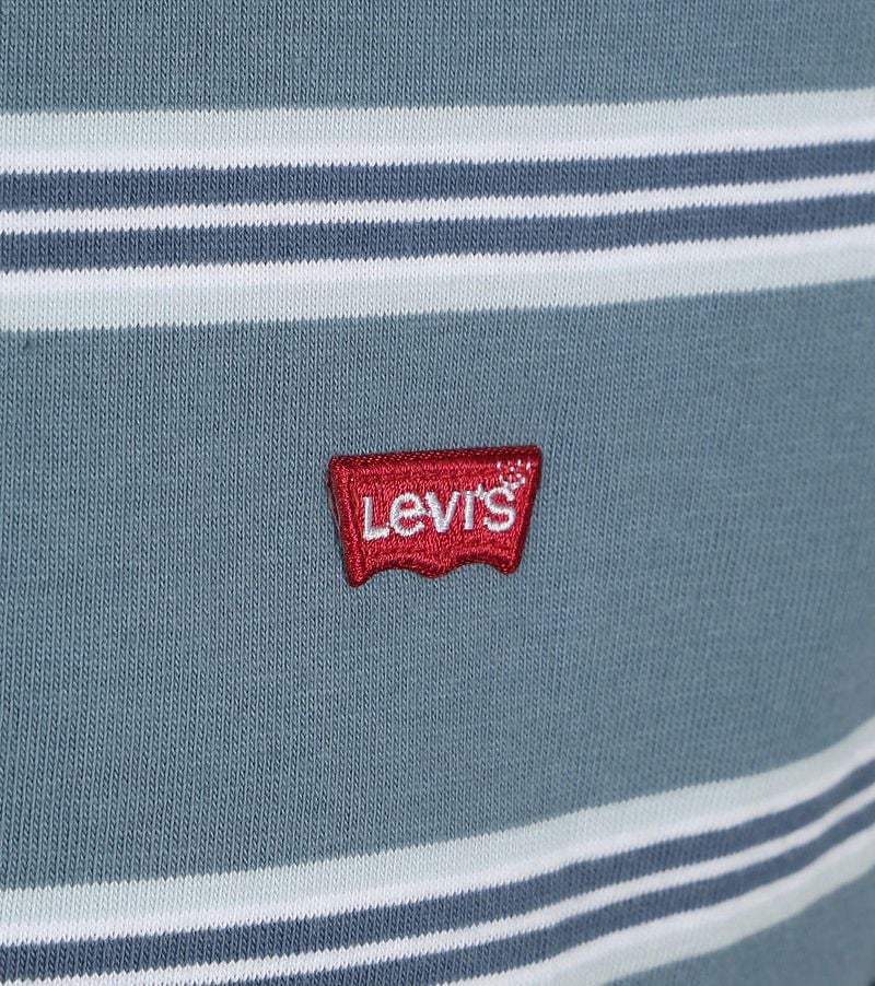 Levi's T-shirt Original Stripe Rowan Steam Blue - Größe L günstig online kaufen