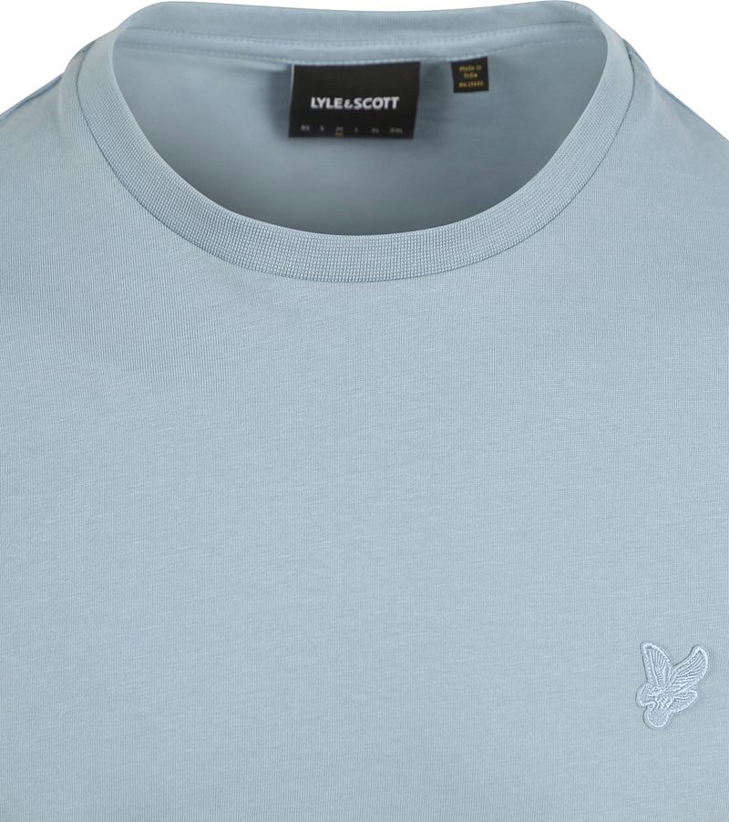 Lyle and Scott T-shirt Plain Ash Blauw