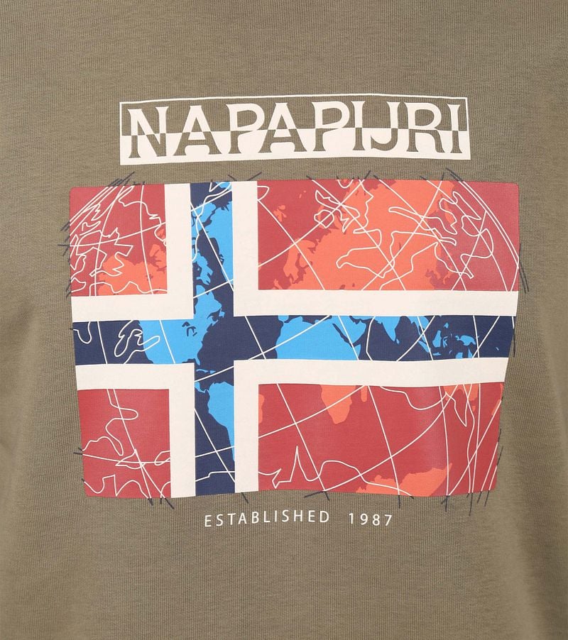 Napapijri Guiro Pullover Grün - Größe XXL günstig online kaufen