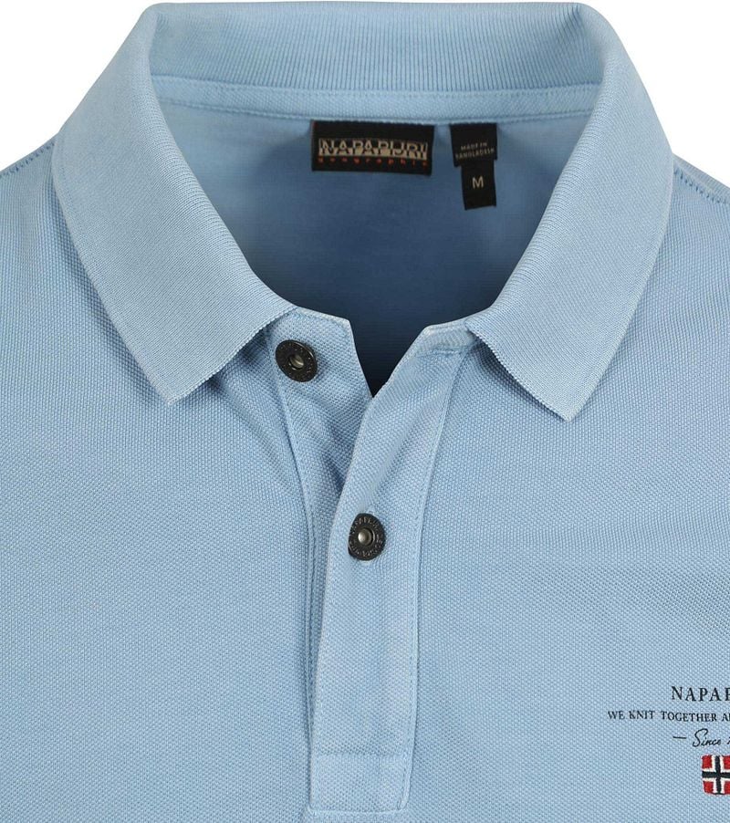 Napapijri Polo Elbas Chambray Blauw