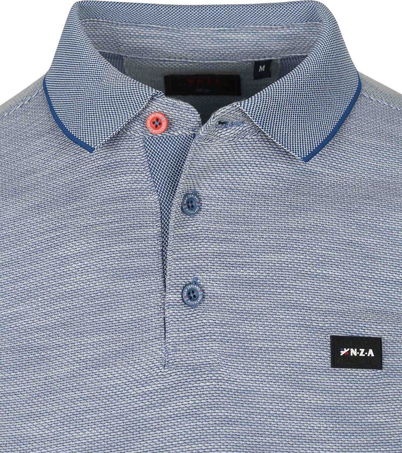 new zealand auckland NZA Longsleeve Polo Kade Blauw
