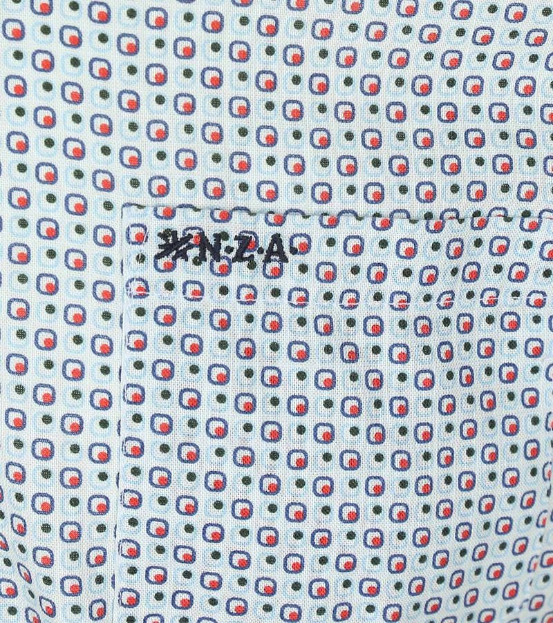 new zealand auckland NZA Overhemd Aidan Print Blauw