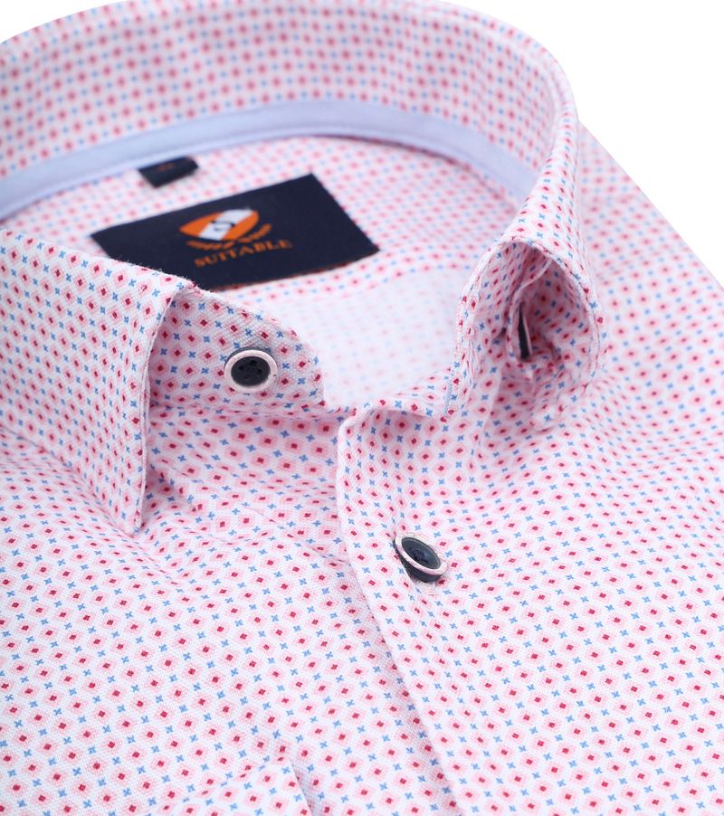 Suitable Hemd Druck Rosa - Größe 39 günstig online kaufen