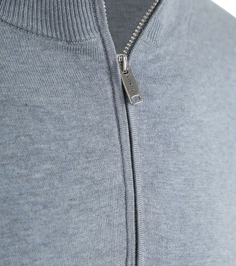 Profuomo Half Zip Pullover Luxury Basic Blauw