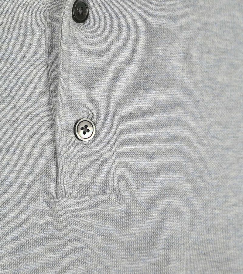 Profuomo Longsleeve Poloshirt Luxury Basic Grijs