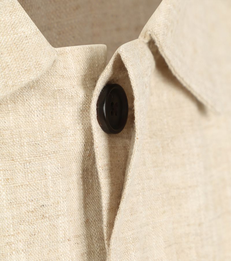 Profuomo Overshirt Linnen Blend Beige
