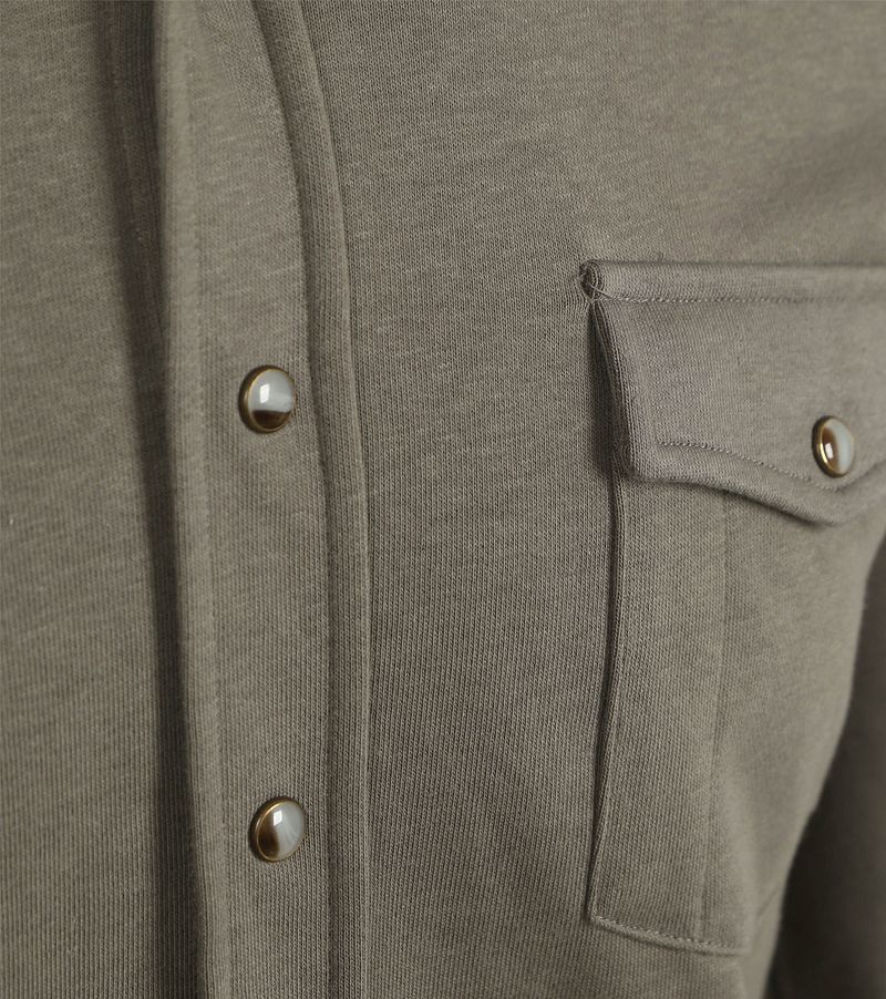 Profuomo Overshirt Western Jersey Olijfgroen
