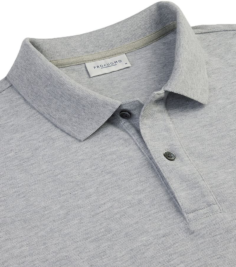 Profuomo Piqué Poloshirt Grijs