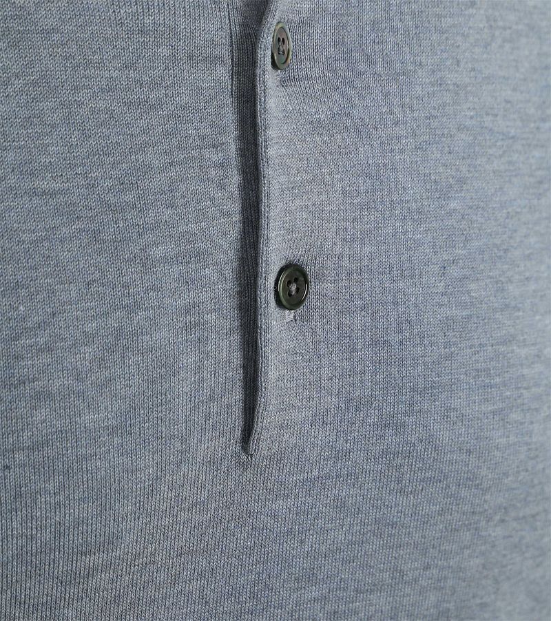 Profuomo Poloshirt Luxury Knitted Blauw