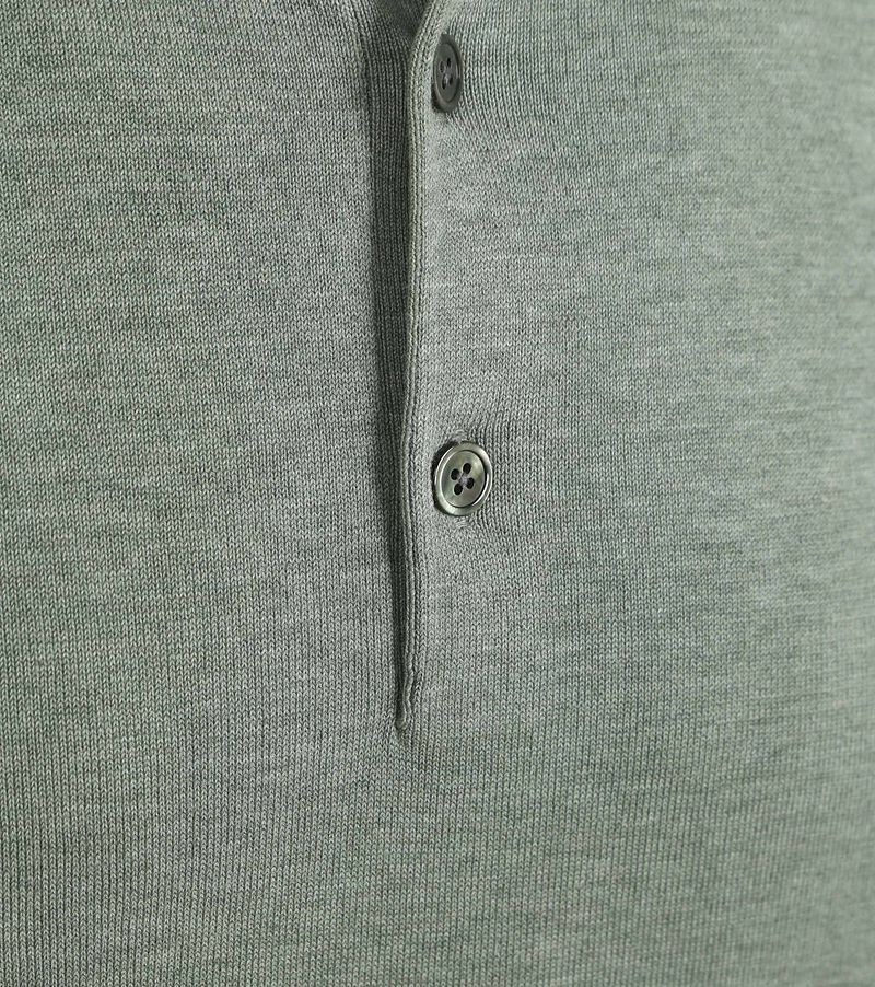 Profuomo Poloshirt Luxury Knitted Groen